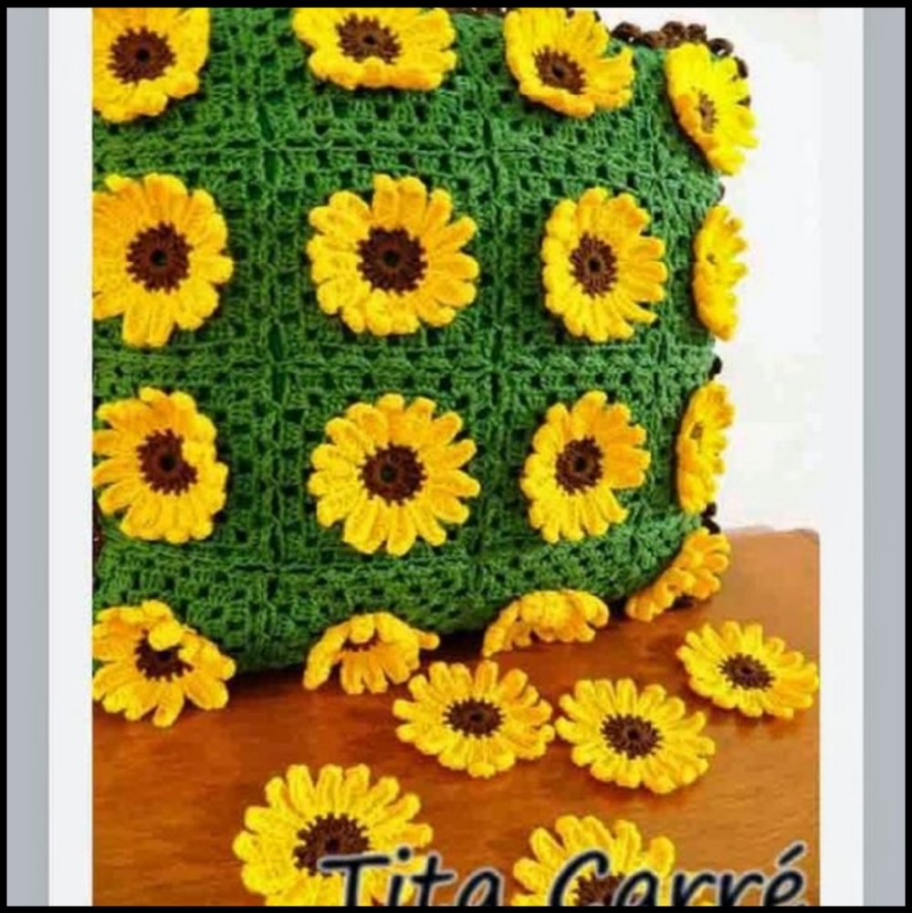 Granny square pillow cases, vintage style crochet